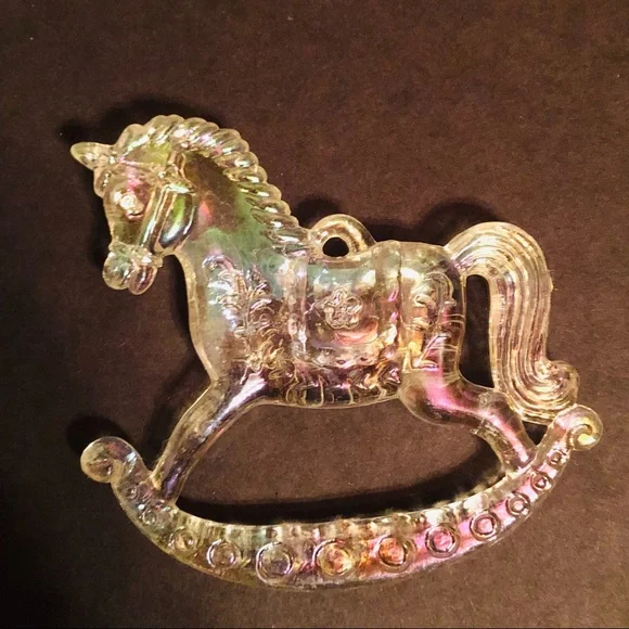 Iridescent Rocking Horse Ornament - Picture 2 of 6